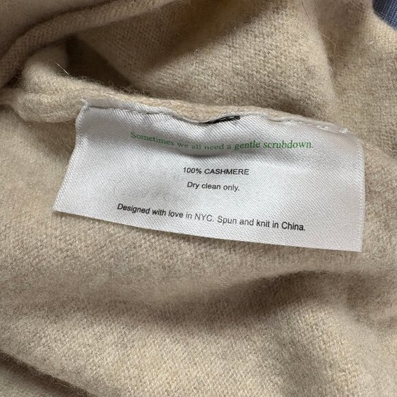 M.M. LaFleur The Luan Cashmere Sweater Oat Beige Mockneck Turtleneck XS - Picture 4 of 14